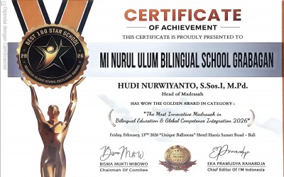 MI Nurul Ulum Bilingual School Grabagan Raih Penghargaan The Most Innovative Madrasah 2026